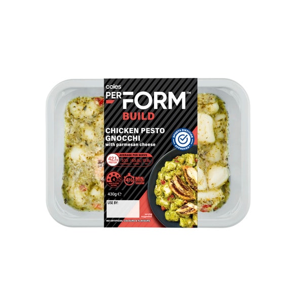 Coles Perform Build Chicken Pesto Gnocchi | 430g