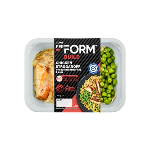 Coles Perform Build Chicken Stroganoff | 420g