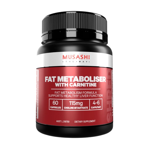 Musashi Fat Metaboliser With Carnitine 60 Caps | 1 each