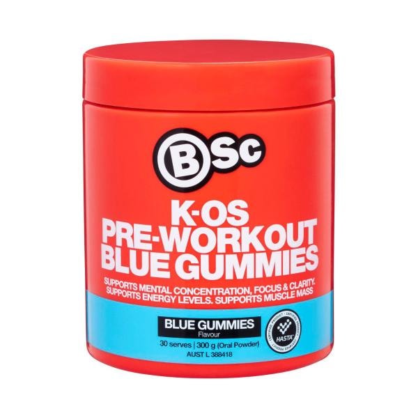 BSc Bodyscience K-OS Pre-Workout Blue Gummies | 300g