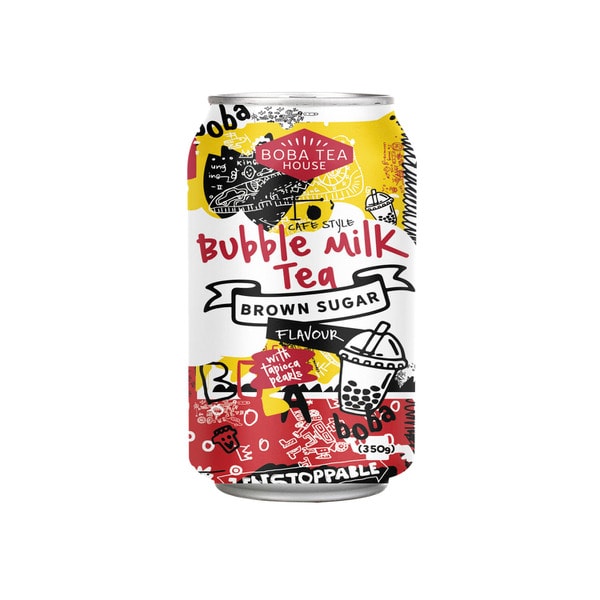 Bubble Milk Tea Brown Sugar With Tapioca Pearls | 350mL