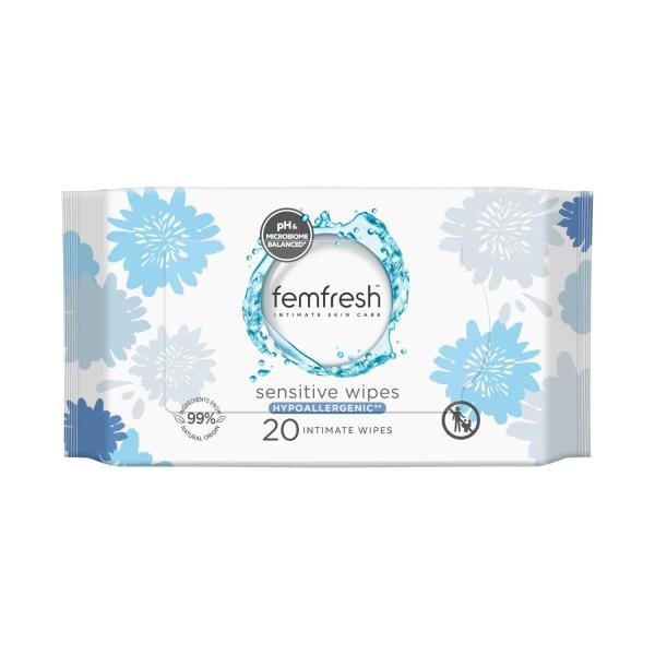 Femfresh Sensitive Intimate Wipes | 20 pack