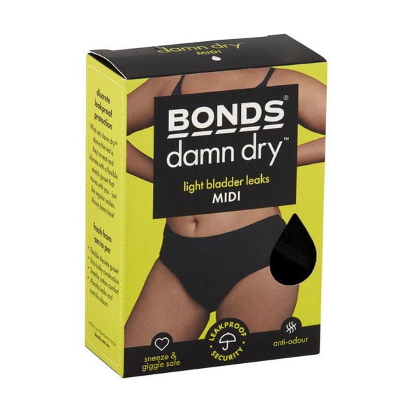 Buy Bonds Womens Damn Dry Underwear Midi Size 18 1 pack