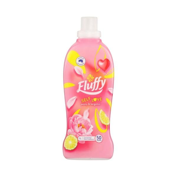 Fluffy Concentrate Liquid Fabric Softener Conditioner Self Love Peony & Bergamot | 1L