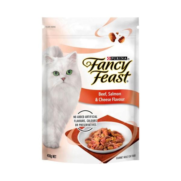 Fancy Feast Dry Cat Food Beef Salmon Cheese | 450g