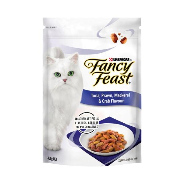 Fancy Feast Dry Cat Food Tuna Prawn Mackerel Crab | 450g