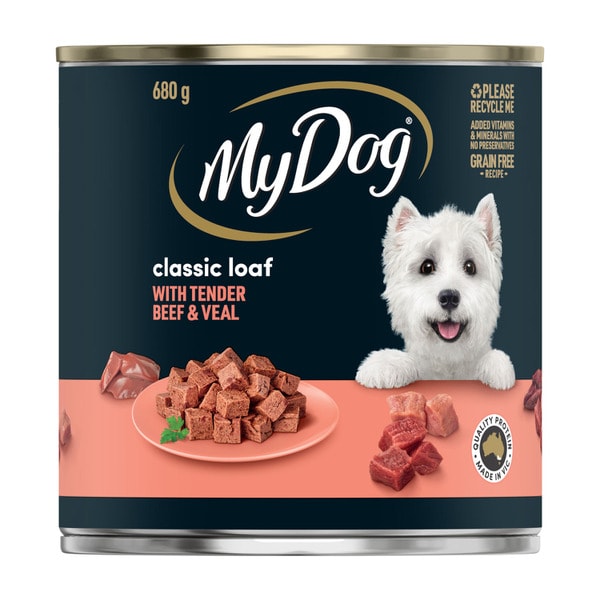My Dog Classic Loaf With Tender Beef & Veal Can Wet Dog Food | 680g