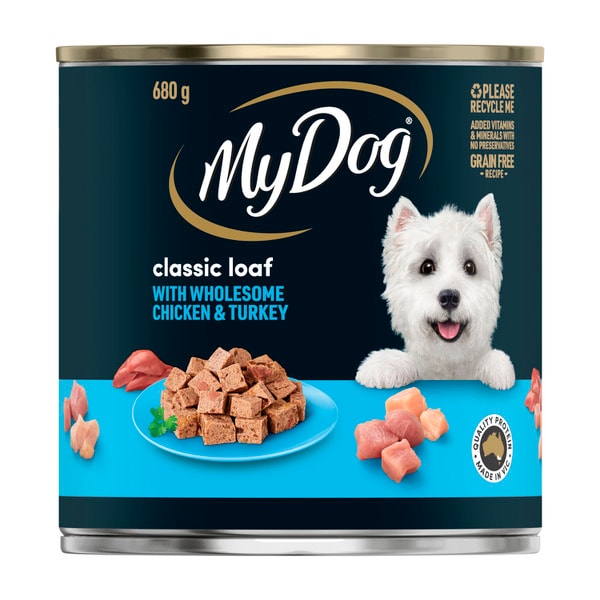My Dog Classic Loaf With Wholesome Chicken & Turkey Can Wet Dog Food | 680g