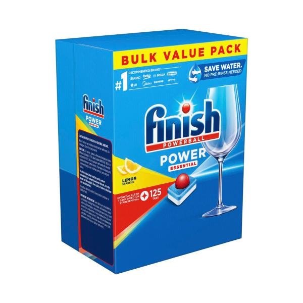 Finish Power Essential Auto Dishwash Tablets Lemon Sparkle | 125 pack