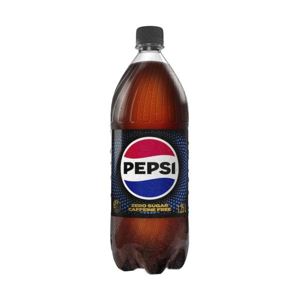 Pepsi Light Caffeine Free No Sugar Cola Soft Drink Bottle | 1.25L