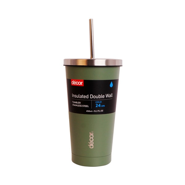 Decor Insulated Double Wall Stainless Steel Tumbler 450mL | 1 each
