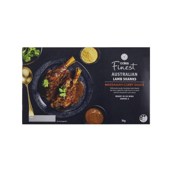 Coles Finest Australian Lamb Shanks With Massaman Curry | 1 each