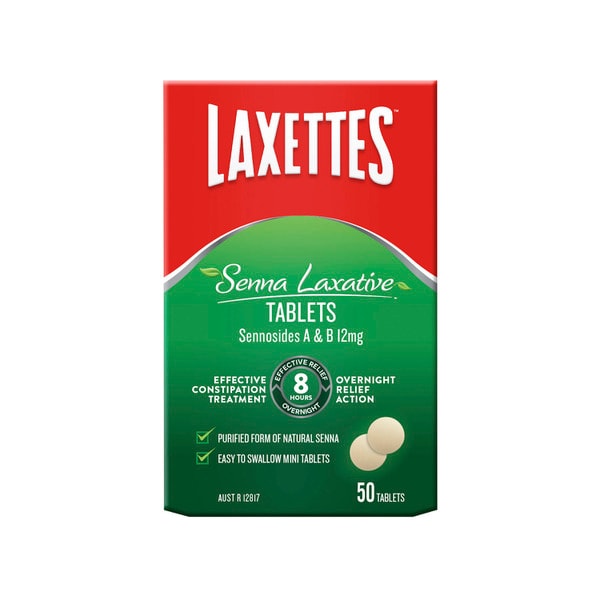 Laxettes Laxative Tablets With Senna | 50 pack