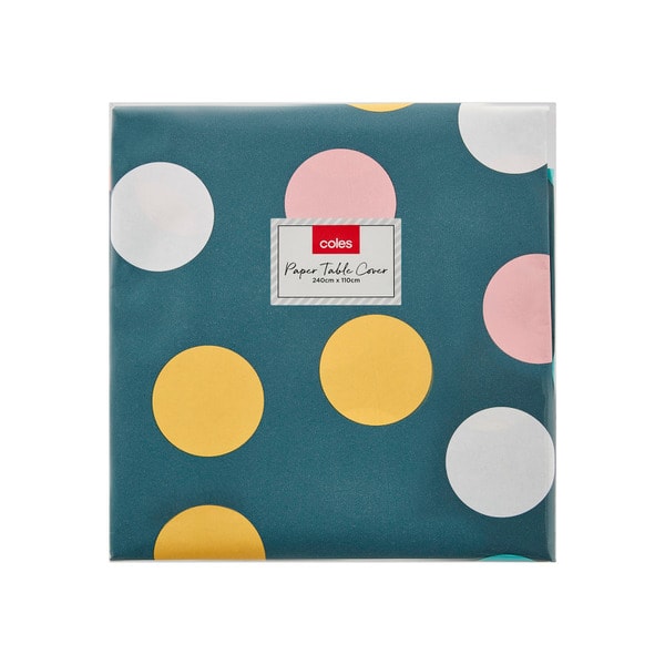 Coles Paper Table Cover | 1 each