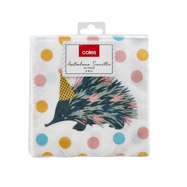 Coles Australiana Serviettes | 24 pack