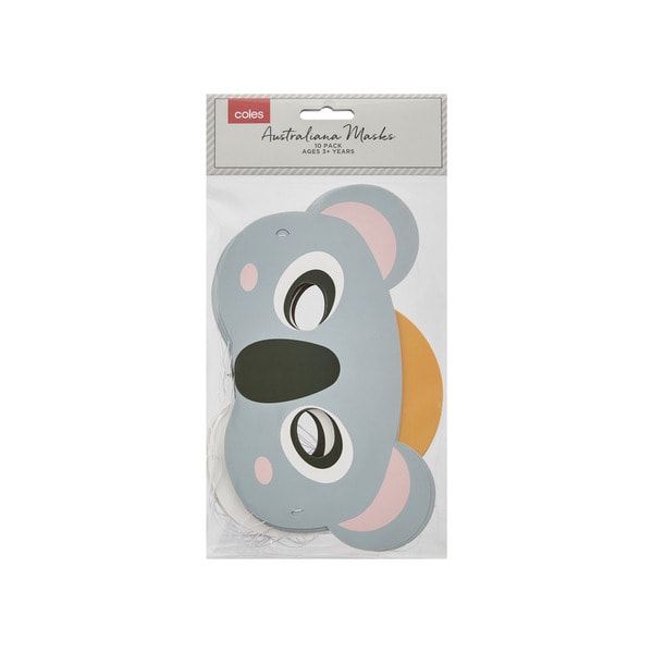 Coles Australiana Face Masks | 10 pack