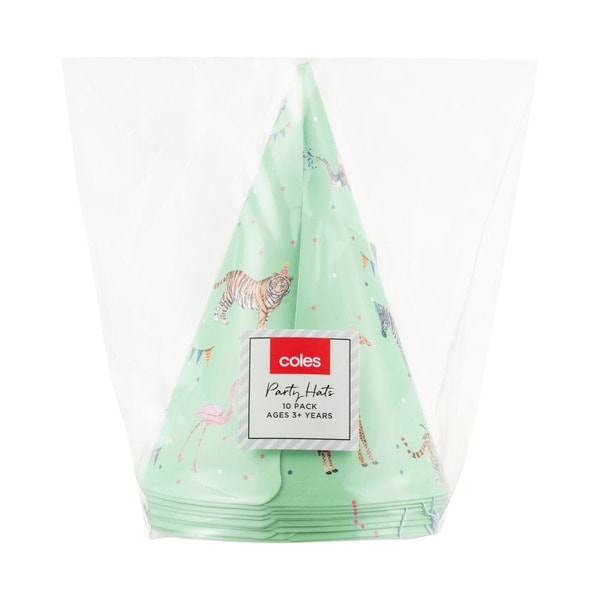 Coles Party Hats | 10 pack