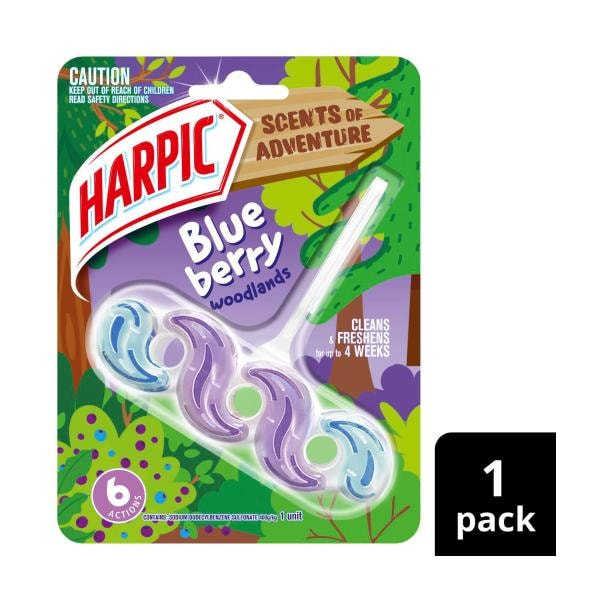 Harpic Scent Of Adventure In Bowl Toilet Cleaner Blueberry | 1 each
