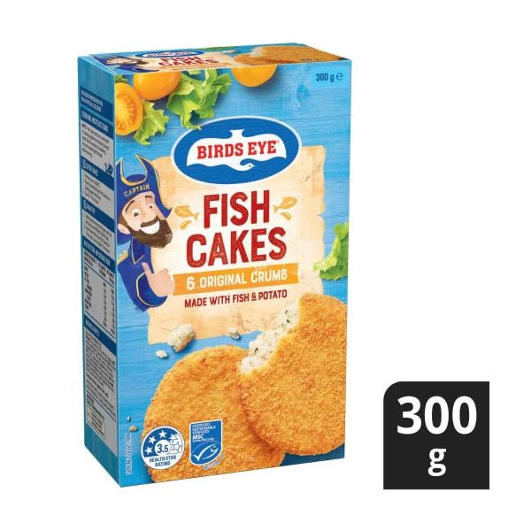 Birds Eye Frozen Crunchy Crumb Fish Cakes 6 pack | 300g