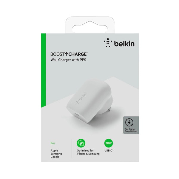 Belkin Boostup 30w Usb C Pd Wall Charger | 1 pack