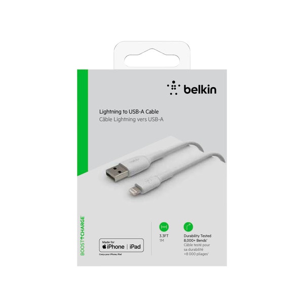 Belkin Boostcharge Usb A Lightning Cable 1m White | 1 pack