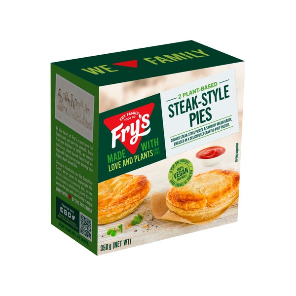 Frys Meat Free Steak Style Pie | 350g