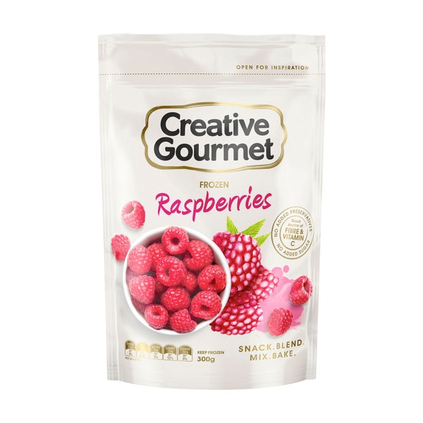 Creative Gourmet Frozen Raspberries | 300g
