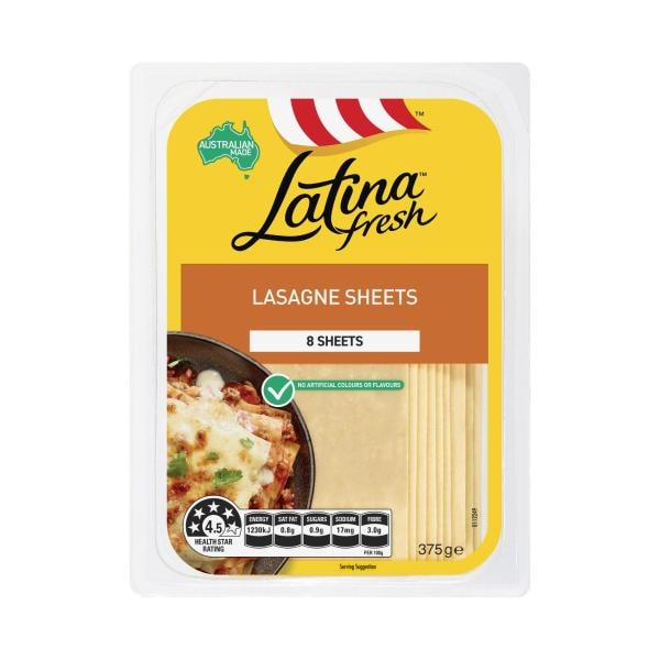 Latina Fresh Lasagne Sheets 8 Pack | 375g