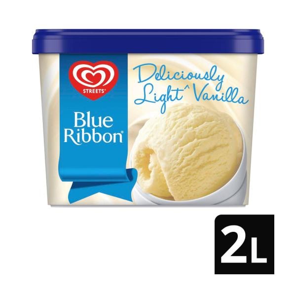 Streets Blue Ribbon Light Vanilla Ice Cream Tub | 2L
