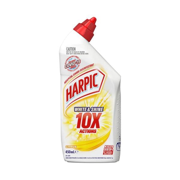 Harpic Citrus White & Shine Bleach Gel | 450mL