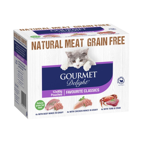 Gourmet Delight Multipack Favourites Cat Food 12x80g | 12 pack