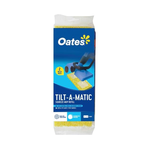 Oates Tilt-A-Matic Squeeze Mop Refill | 2 Pack