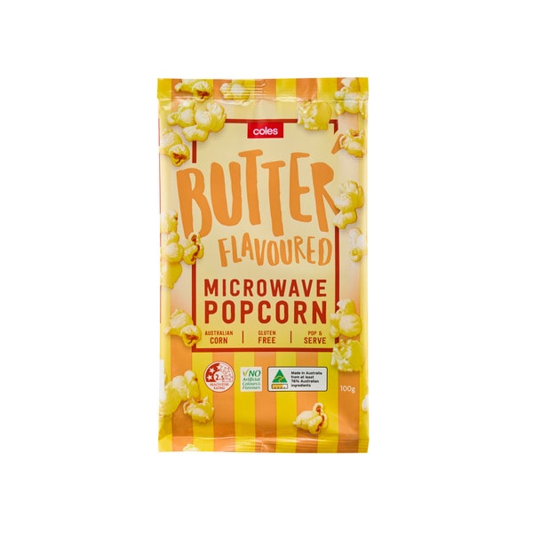 Coles Microwave Popcorn Butter | 100g