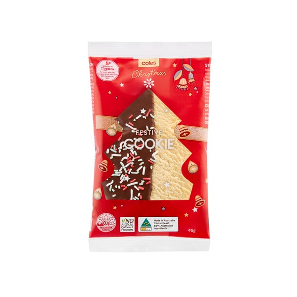 Coles Festive Christmas Cookie | 45g