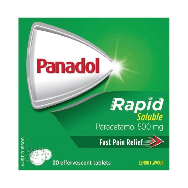 Panadol Rapid Soluble With Paracetamol 500mg | 20 pack