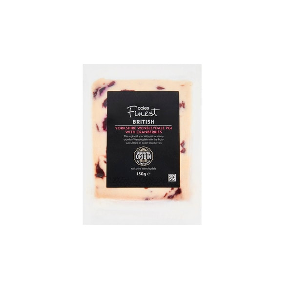 Coles Finest Wensleydale With Cranberry PGI | 150g