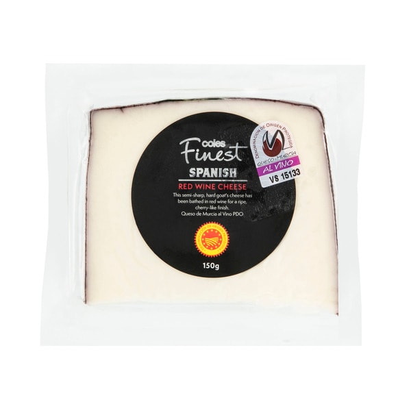 Coles Finest Spanish Red Wine Cheese | 150g