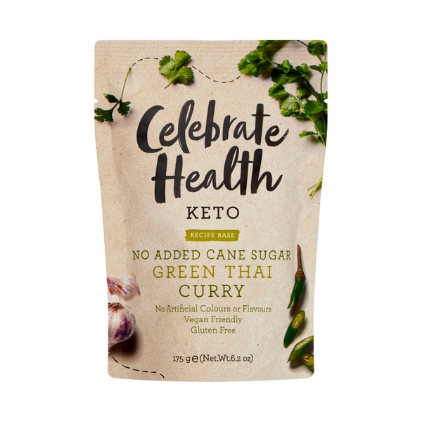 Celebrate Health Recipe Base Green Thai Curry Simmer Sauce | 175g