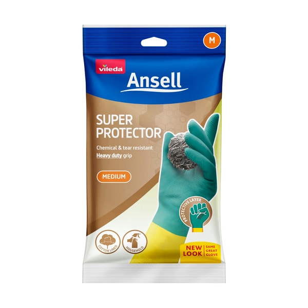 Ansell Super Rubber Gloves Medium | 1 pack