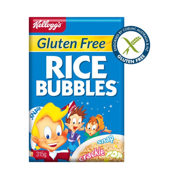 Kellogg's Rice Bubbles Gluten Free Breakfast Cereal | 315g