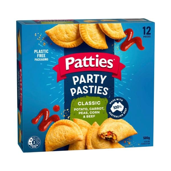 Patties Frozen Party Pasties 12 pack | 500g