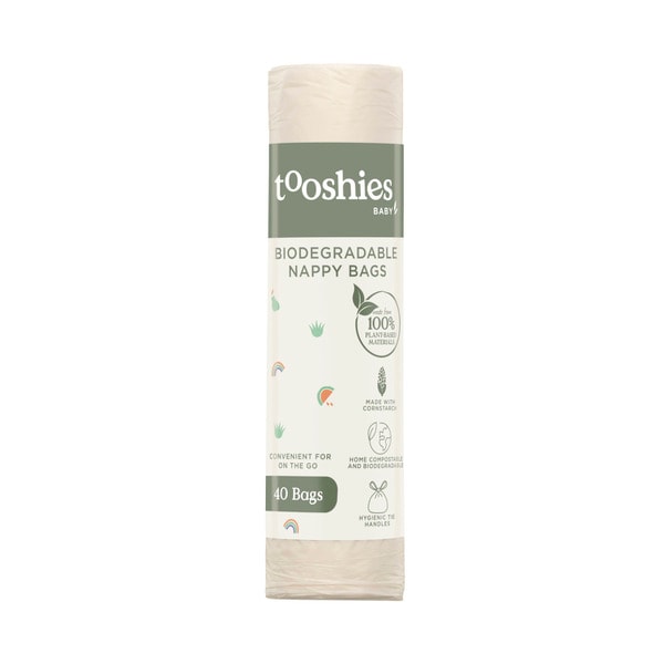 Tooshies Biodegrable Nappy Bags | 40 pack