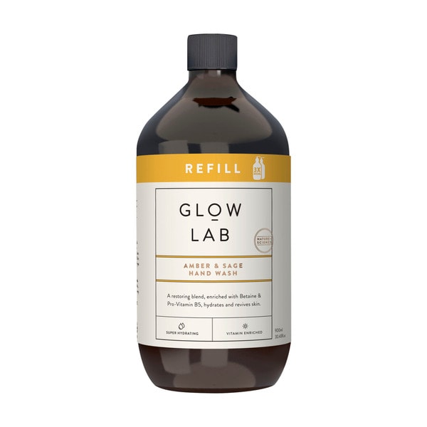Glow Lab Hand Wash Refill Amber & Sage | 900mL