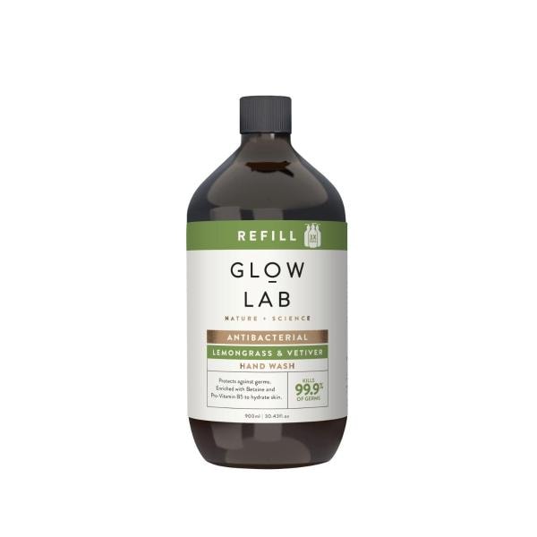 Glow Lab Hand Wash Refill Antibacterial Lemongrass & Vetiver | 900mL