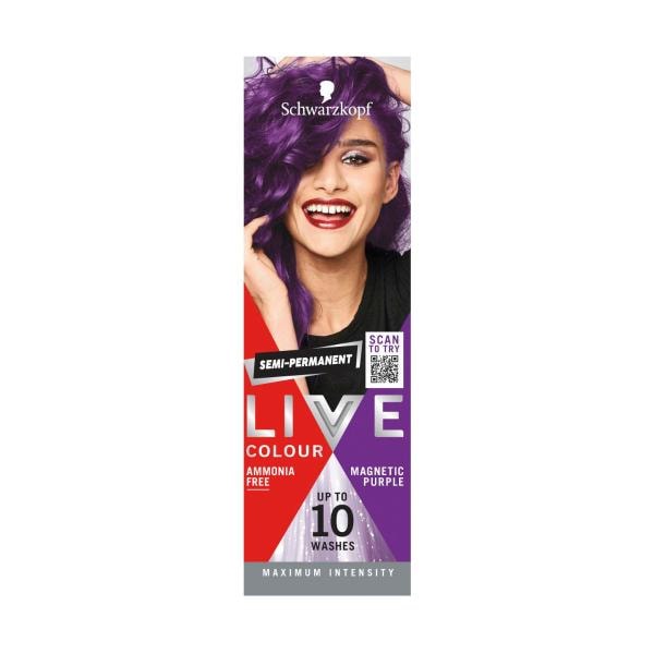 Schwarzkopf Live Colour Ultra Brights Magnetic Purple | 75mL
