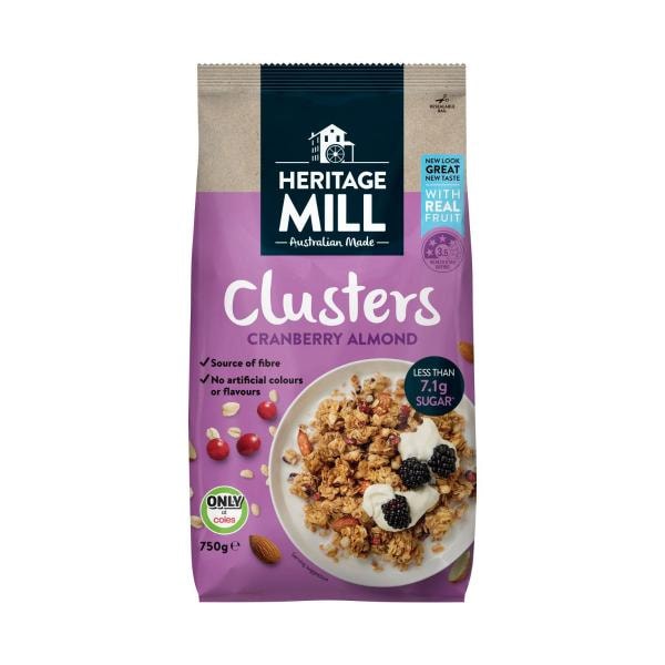 Heritage Mill Clusters Cranberry Almond Coconut | 750g