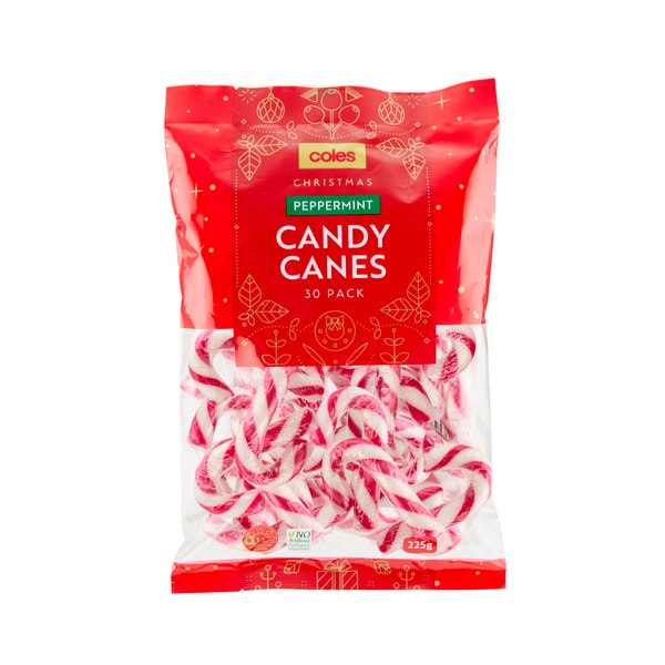 Coles Candy Cane Peppermint 30 Pack | 225g