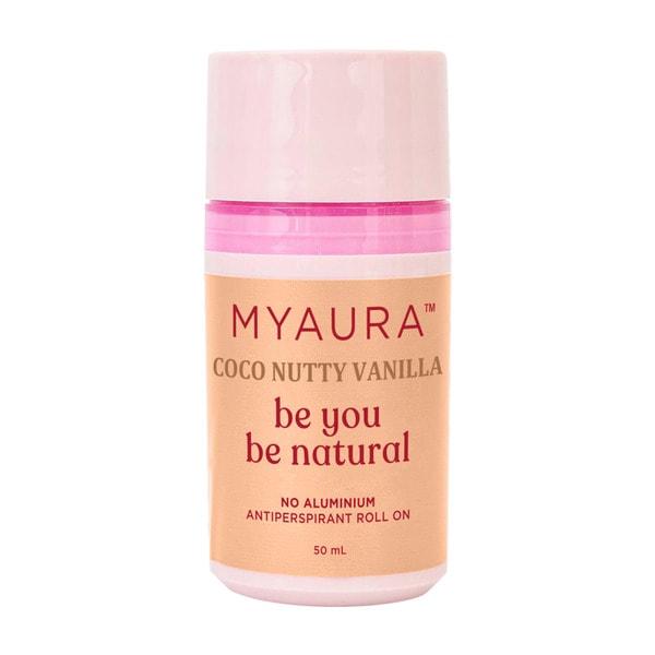 Myaura Teen Roll On Deodorant Coco Nutty Vanilla | 50mL