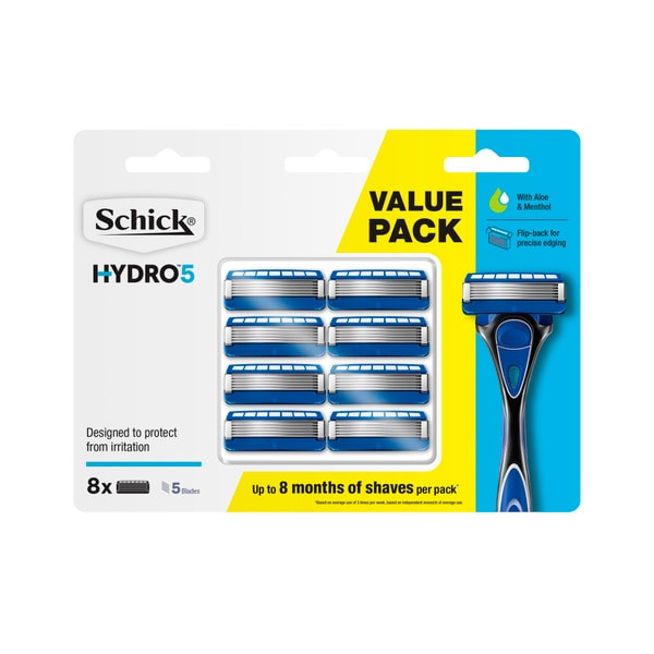 Schick Hydro 5 Razor Blades | 8 pack