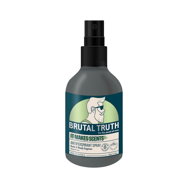 Brutal Truth Deodorant Spray Antiperspirant Rustic Woody | 150mL